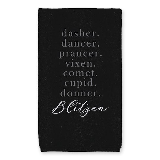 Reindeer Names Tea Towels - Set of 2